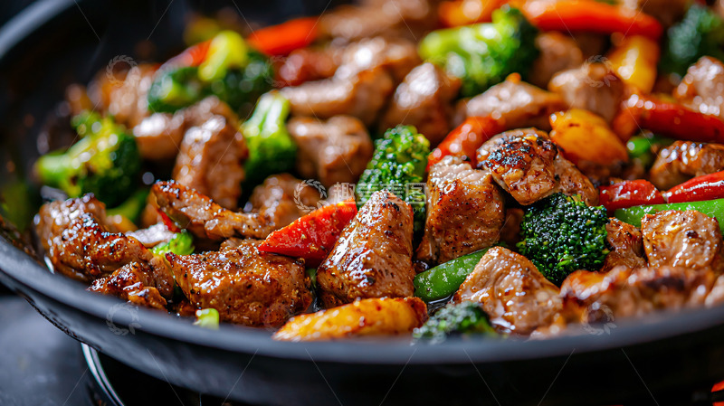 高清大图下载【趣麦麦图】牛肉西兰花炒菜