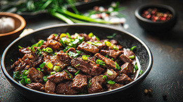 香煎牛肉块