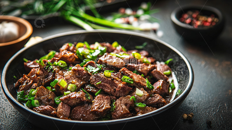 高清大图下载【趣麦麦图】香煎牛肉块