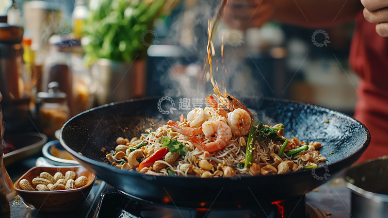 高清大图下载【趣麦麦图】美味虾仁炒饭