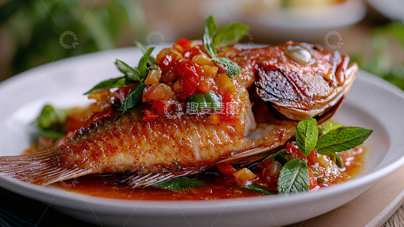 高清大图下载【趣麦麦图】红烧鱼