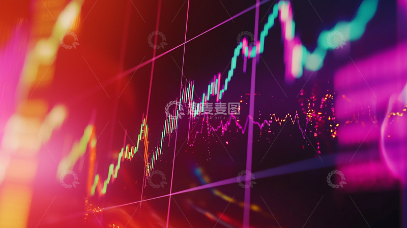 高清大图下载【趣麦麦图】彩色股票市场数据图表