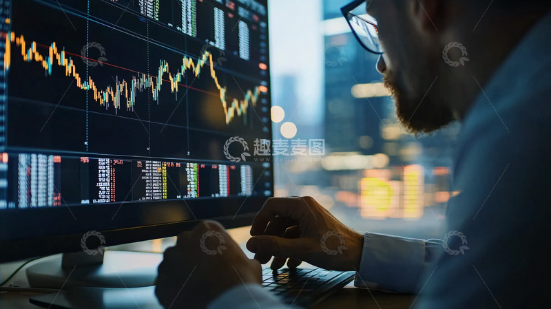 高清大图下载【趣麦麦图】金融交易员