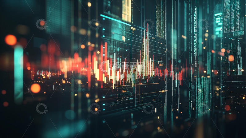 高清大图下载【趣麦麦图】科技感数据图表