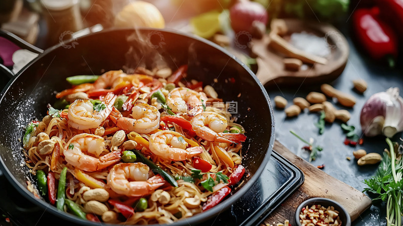 高清大图下载【趣麦麦图】虾仁炒饭