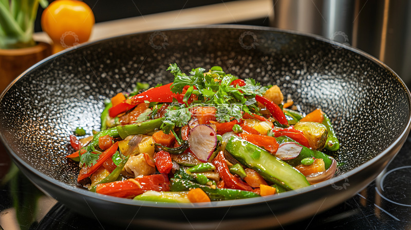 高清大图下载【趣麦麦图】色香味俱全的蔬菜炒