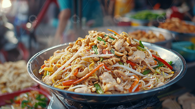 高清大图下载【趣麦麦图】泰国炒河粉