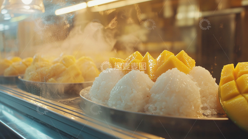 高清大图下载【趣麦麦图】芒果糯米饭