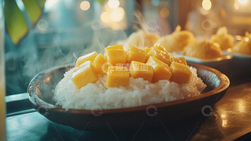 高清大图下载【趣麦麦图】芒果糯米饭
