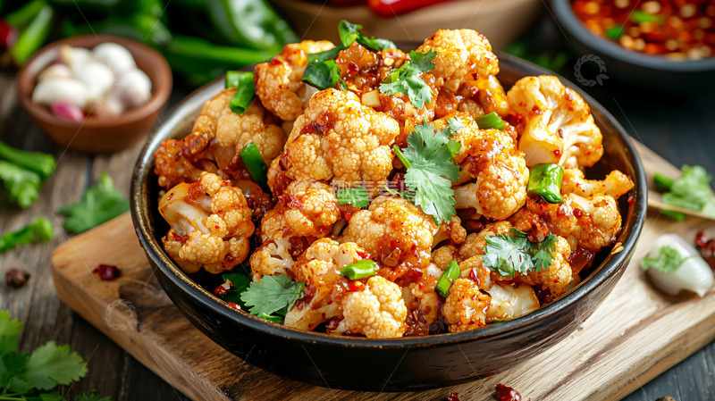 高清大图下载【趣麦麦图】辣炒花菜