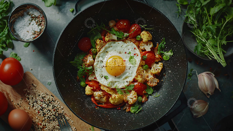 高清大图下载【趣麦麦图】煎蛋