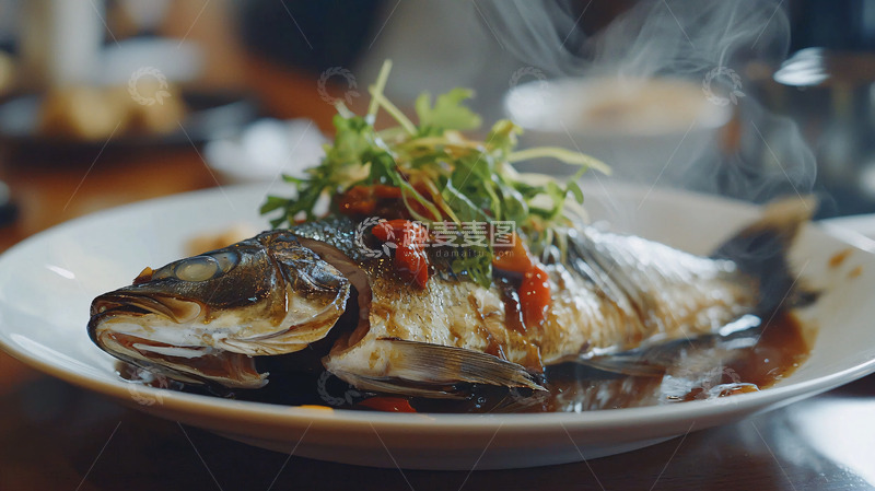 高清大图下载【趣麦麦图】清蒸鱼