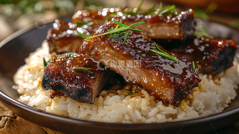 高清大图下载【趣麦麦图】烤排骨