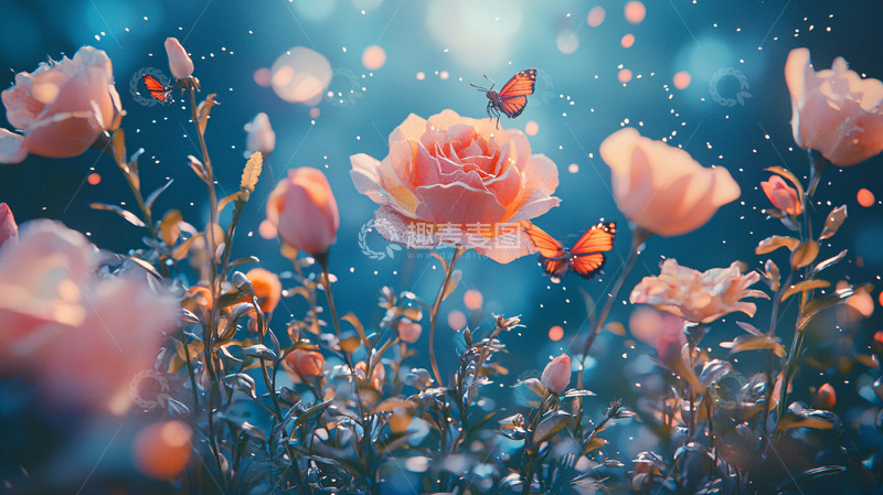高清大图下载【趣麦麦图】梦幻玫瑰花田