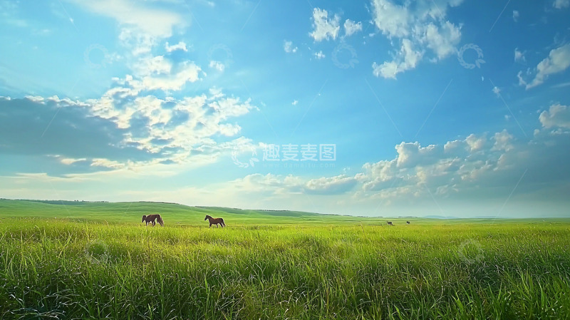 高清大图下载【趣麦麦图】草原