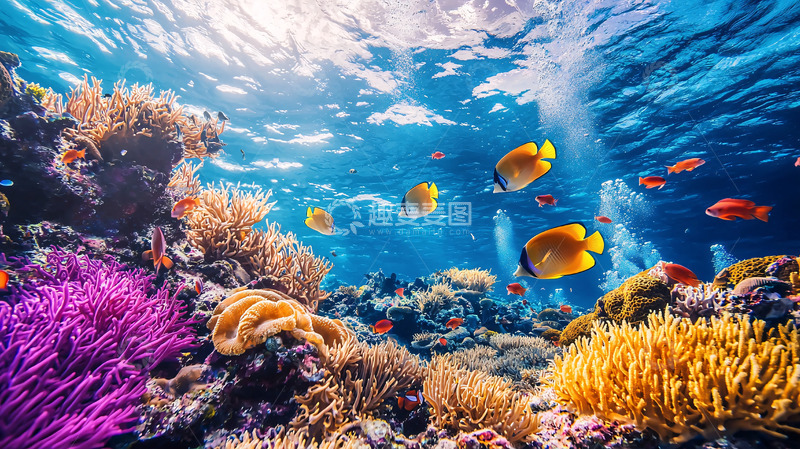 高清大图下载【趣麦麦图】珊瑚礁海洋景观
