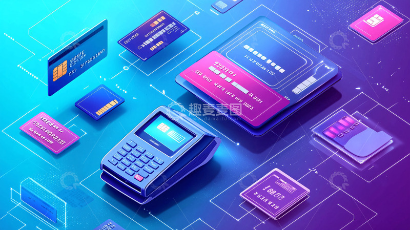 高清大图下载【趣麦麦图】数字支付