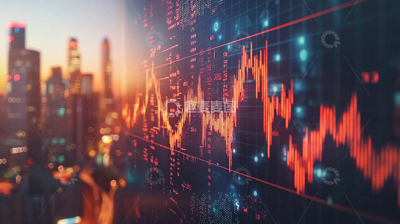 高清大图下载【趣麦麦图】城市夜景金融数据
