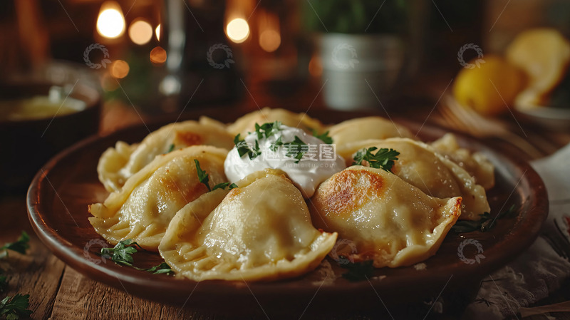 高清大图下载【趣麦麦图】烤箱饺子