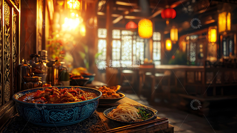 高清大图下载【趣麦麦图】中式餐厅