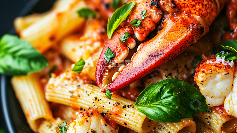 高清大图下载【趣麦麦图】龙虾意面