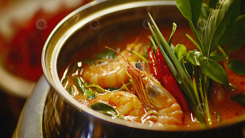 高清大图下载【趣麦麦图】香辣虾汤