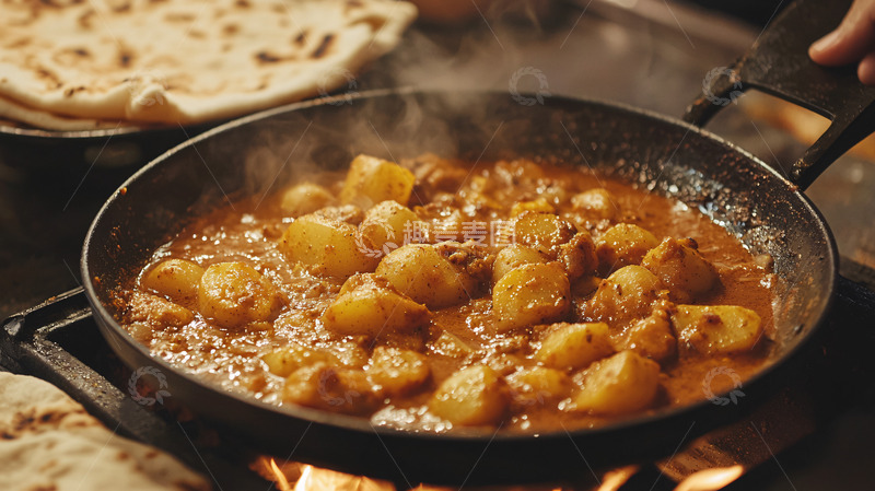 高清大图下载【趣麦麦图】咖喱土豆鸡肉