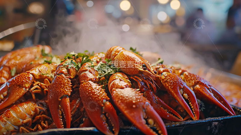 高清大图下载【趣麦麦图】麻辣小龙虾1
