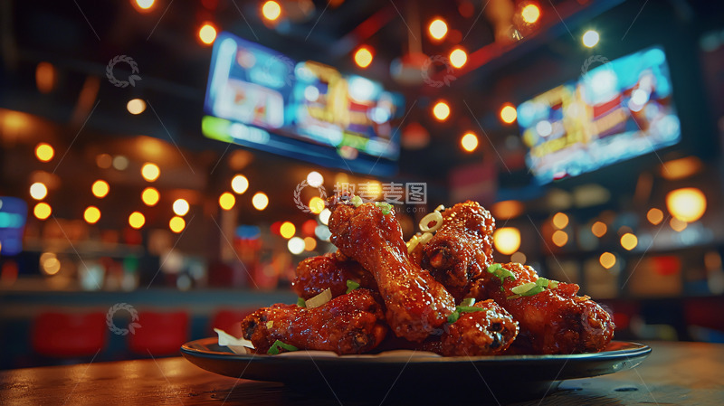 高清大图下载【趣麦麦图】烤鸡翅