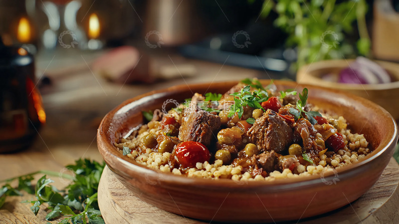 高清大图下载【趣麦麦图】香喷喷的炖肉配米饭