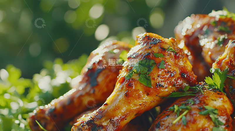 高清大图下载【趣麦麦图】烤鸡腿