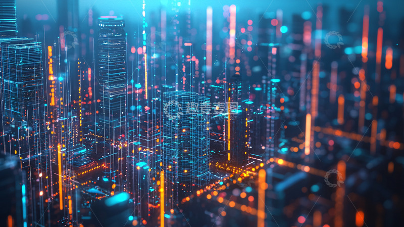 高清大图下载【趣麦麦图】未来科技感城市