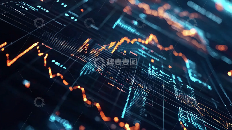 高清大图下载【趣麦麦图】科技数据可视化