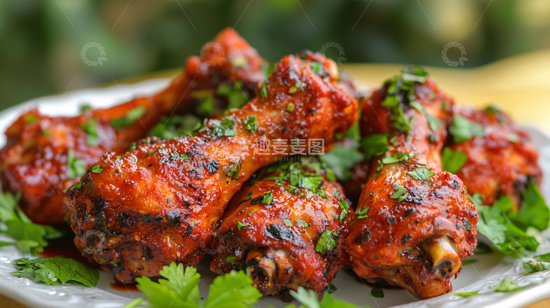 高清大图下载【趣麦麦图】烤鸡腿