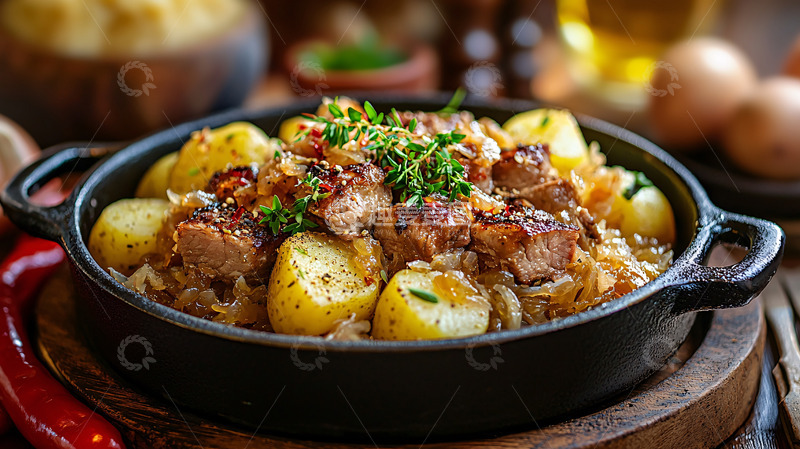 高清大图下载【趣麦麦图】美味土豆炖肉