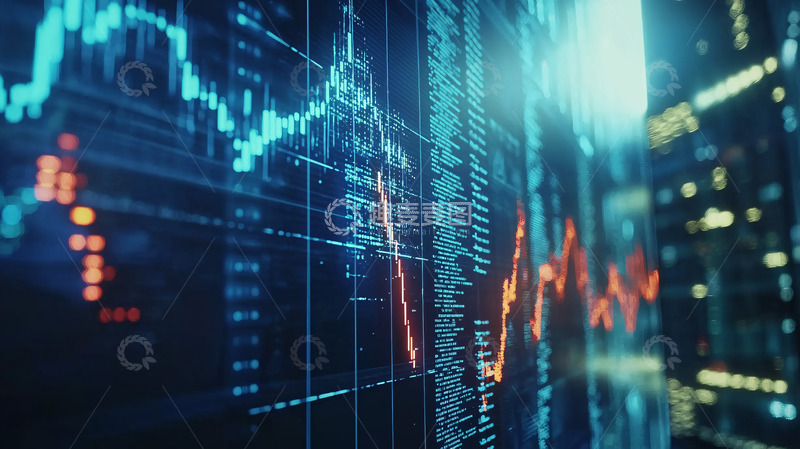 高清大图下载【趣麦麦图】金融数据屏幕