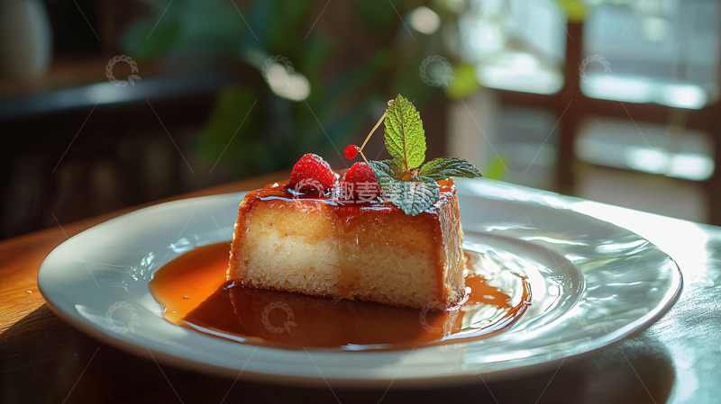 高清大图下载【趣麦麦图】焦糖布丁