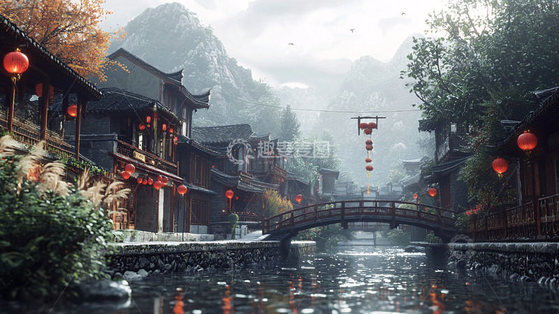 高清大图下载【趣麦麦图】水墨江南