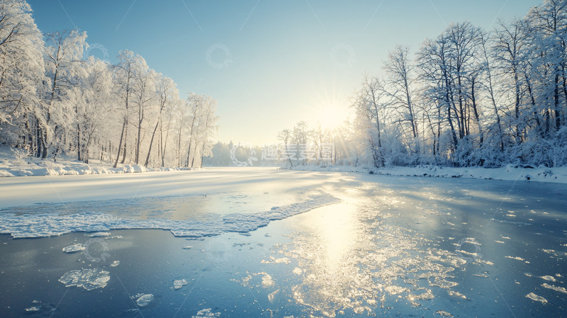 高清大图下载【趣麦麦图】冰雪森林