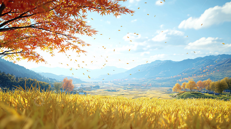 高清大图下载【趣麦麦图】秋日田园风光4