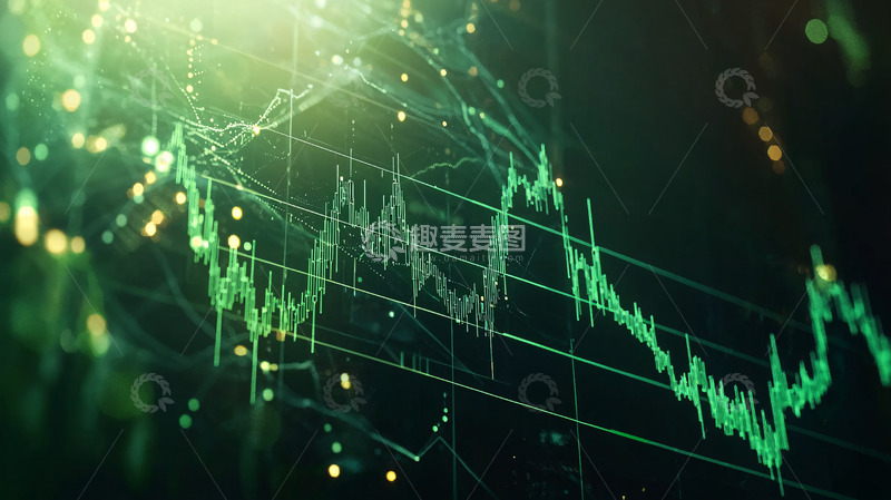 绿色科技感数据图表