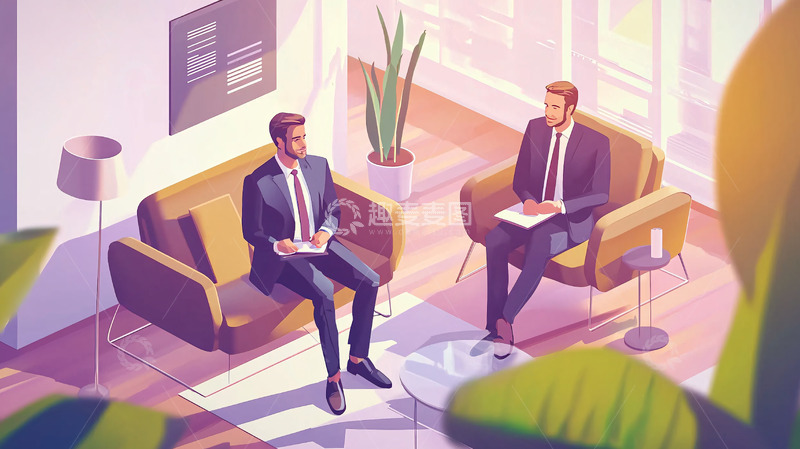 高清大图下载【趣麦麦图】商务洽谈