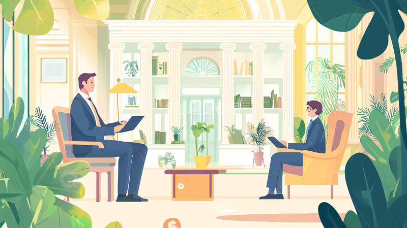 高清大图下载【趣麦麦图】商务洽谈