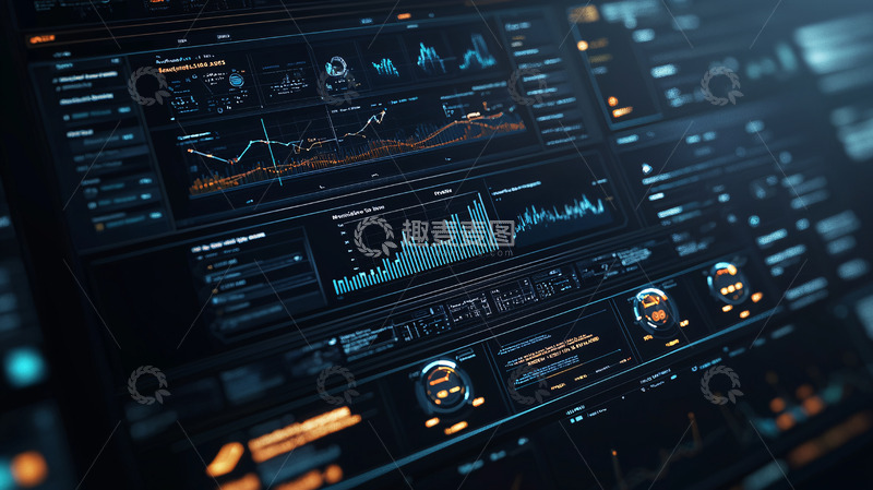高清大图下载【趣麦麦图】科技感数据面板