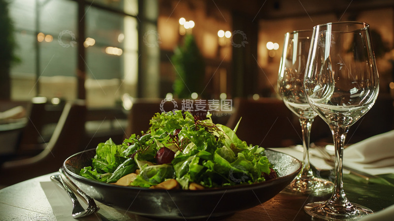 高清大图下载【趣麦麦图】高级餐厅沙拉