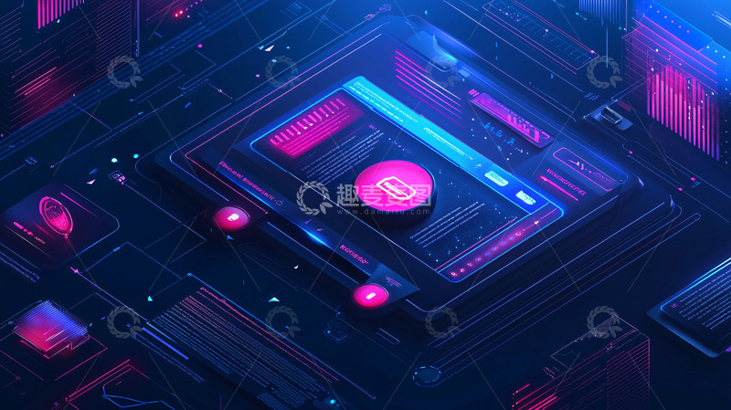 高清大图下载【趣麦麦图】科技感十足的电路板背景