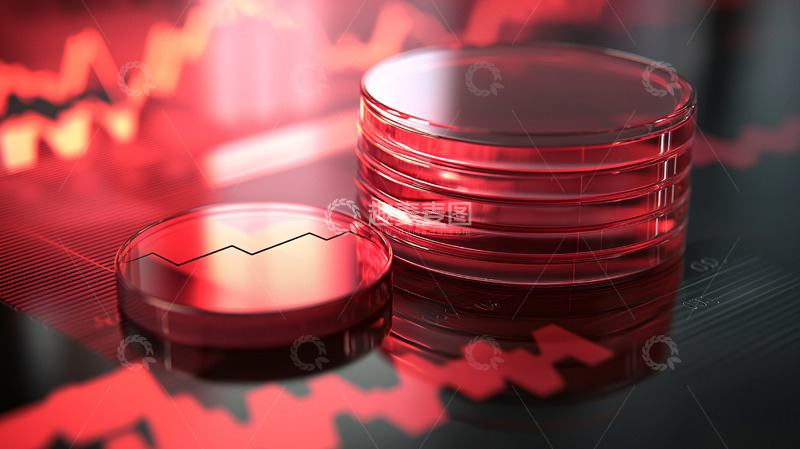 高清大图下载【趣麦麦图】红色图表