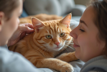  粘人的狸花猫 