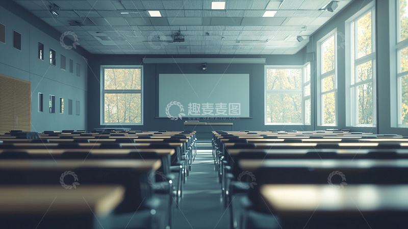高清大图下载【趣麦麦图】空旷的演讲厅