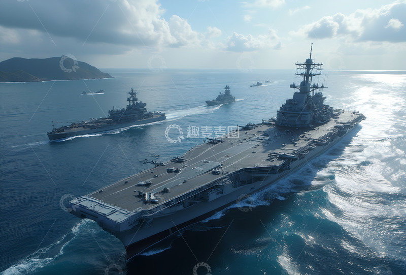 高清大图下载【趣麦麦图】巨无霸航空母舰3